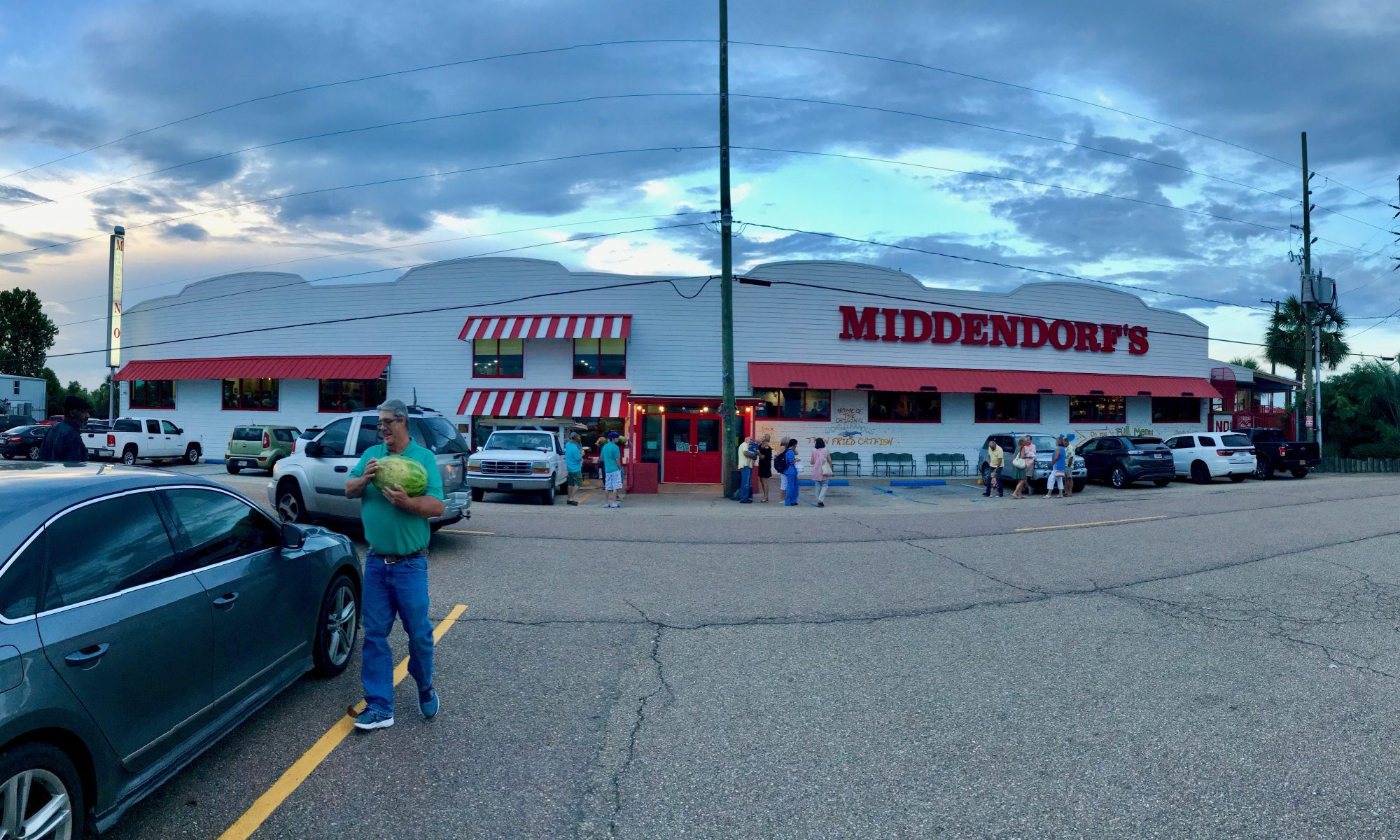 Front of Middendorf's Restaurant
