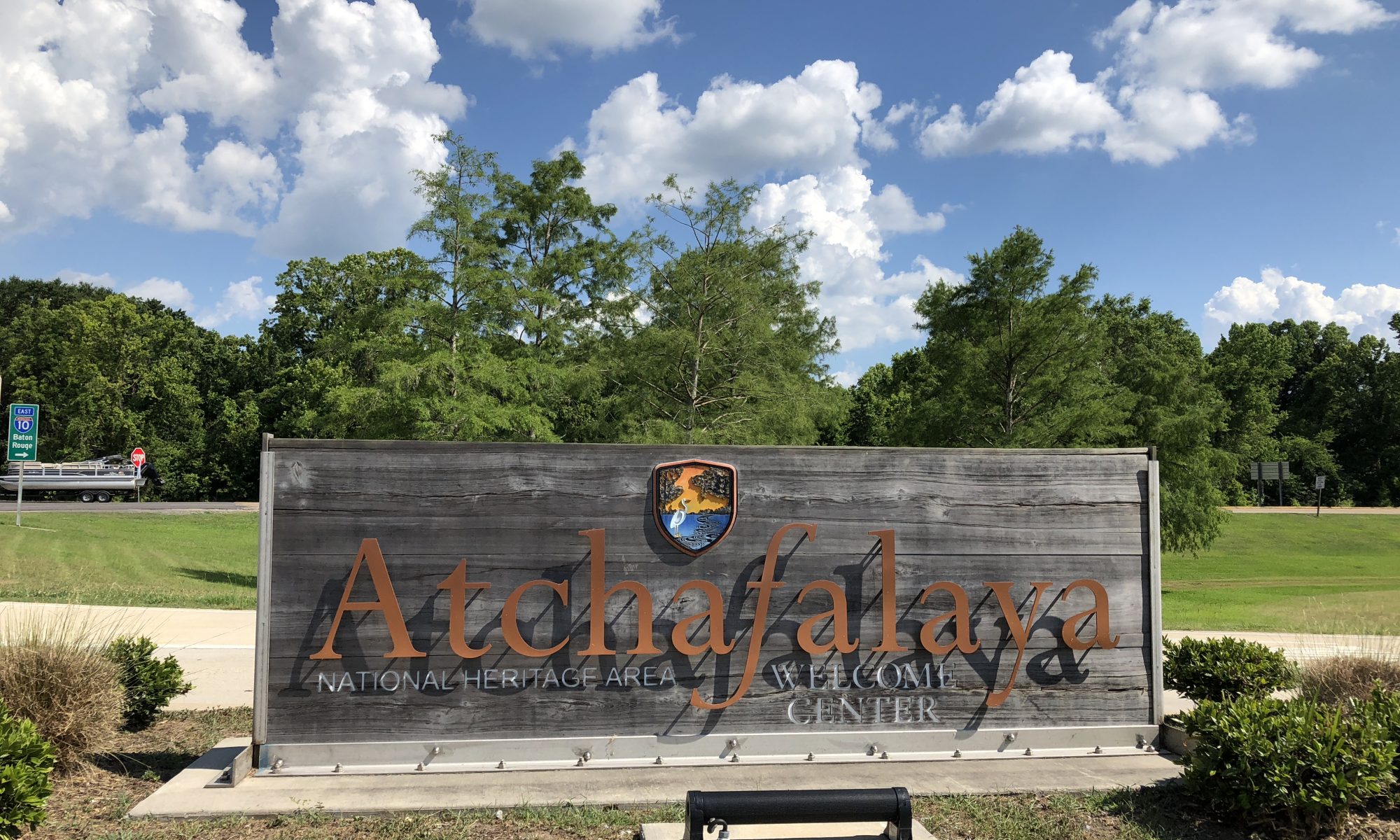 Atchafalaya National Heritage Area Welcome Center Sign